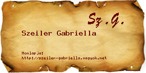 Szeiler Gabriella névjegykártya