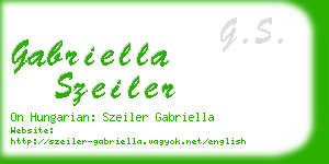 gabriella szeiler business card